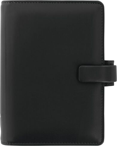 Filofax Metropol Organizer, Personal Size, Black - Leather-Look, Six Rings, Week-to-View Insert, Multilingual (C026902) in Saudi Arabia