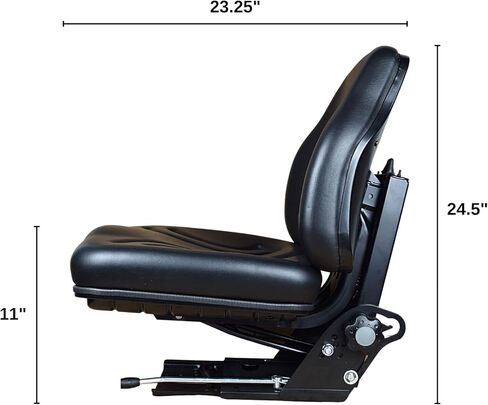 TRAC SEATS Black Suspension Seat for John Deere 5045E 5055E 5065E 5075E Tractor in Kuwait