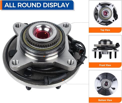 PAROD Pair 515046 Front 4WD Wheel Hub Bearing Assembly Compatible with 2004 Ford F-150 Heritage, 2004-2005 F-150 w/ABS in Saudi Arabia