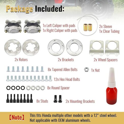 ADV-NNB77 مجموعة تحويل فرامل القرص الأمامي المتوافقة مع Honda Fourtrax 300 4x4؛ TRX300FW 1992-2000; رانشر 350 2000-2006; فورمان 400450 1995-2004; رينكون 650 2003-2005; روبيكون 500 2001-2004 in Kuwait