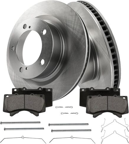 Front Brake Kit for 2008 2009 2010 2011 2012 2013 2014-2022 Toyota Sequoia, 2007-2021 Tundra, 2016-2021 Land Cruiser Lexus LX570 Brake Pads and Rotors Kit, Brakes Replacement 13.94" Rotor in Kuwait