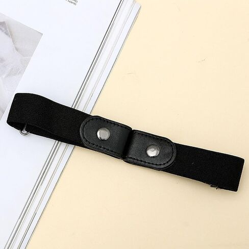 4 Pack No Buckle Stretch Belts, Adjustable Buckle Free Elastic Belt for Women Invisible Belt Stretch Belts for Men Jeans Pants in Saudi Arabia