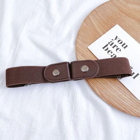 4 Pack No Buckle Stretch Belts, Adjustable Buckle Free Elastic Belt for Women Invisible Belt Stretch Belts for Men Jeans Pants in Saudi Arabia