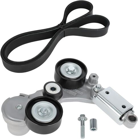 مجموعة شداد حزام سيربنتين مع بكرة متوافقة مع Chevy Impala Malibu 2008-2010 Buick LaCrosse Regal 2012-2016 Saturn Aura 2007-2009 لاستبدال 12663047 in Saudi Arabia