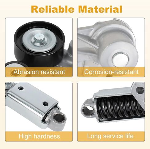 مجموعة شداد حزام سيربنتين مع بكرة متوافقة مع Chevy Impala Malibu 2008-2010 Buick LaCrosse Regal 2012-2016 Saturn Aura 2007-2009 لاستبدال 12663047 in Saudi Arabia