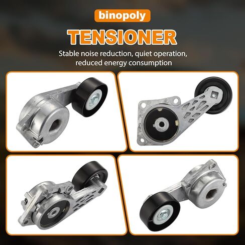 مجموعة شداد حزام القيادة 89263 من Binopoly مع بكرة لسلسلة 2002-2019 Ford GT/E Van Explorer Lobo E450 F450 Lincoln Aviator Mark LT Navigator Mercury Mountaineer OE#38274 419-01 1L2Z6B209AA in Saudi Arabia