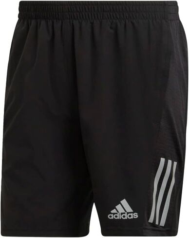 adidas Men's Standard Own The Run Shorts, Black/Reflective Silver, X-Large in Saudi Arabia