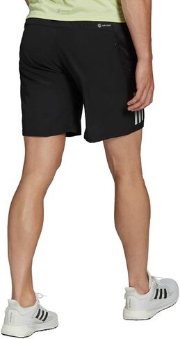 adidas Men's Standard Own The Run Shorts, Black/Reflective Silver, X-Large in Saudi Arabia