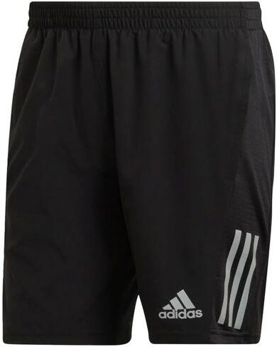 adidas Men's Standard Own The Run Shorts, Black/Reflective Silver, X-Large in Saudi Arabia