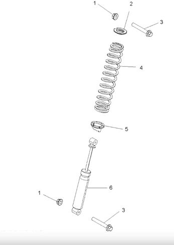 Front Right or Left Shock Absorber Fits Polaris Ranger 500 700 800 900 All types (2006-2016) in Saudi Arabia