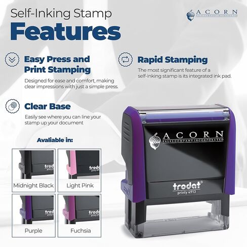 Premium Quality, Rectangular Self-Inking Notarial Stamp for Oklahoma - Ideal for OK Notary Public, State Board Compliant, 7/8 x 2-1/4 Size - Ideal for Oklahoma Notary Duties - OK Notary Public Stamp in Saudi Arabia