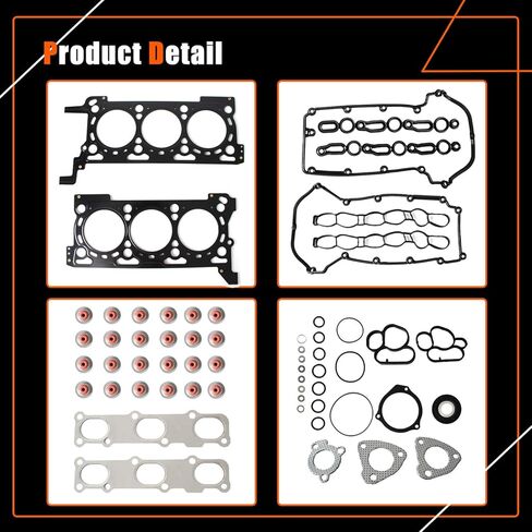 مجموعة حشية رأس الأسطوانة AUCERAMIC 68147397AA متوافقة مع 2014-2019 Ram 1500 Jeep Grand Cherokee WK V6 3.0L 68147398AA in Saudi Arabia