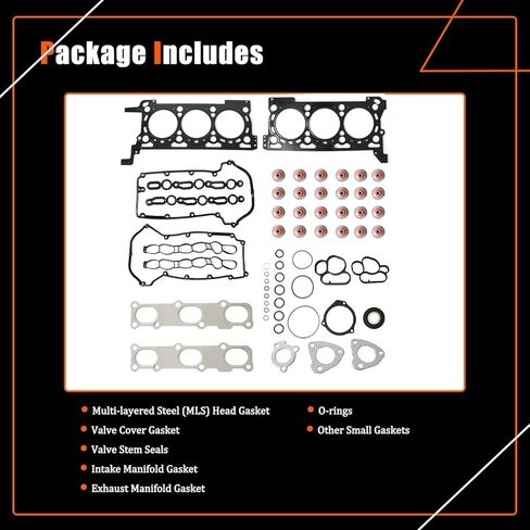 مجموعة حشية رأس الأسطوانة AUCERAMIC 68147397AA متوافقة مع 2014-2019 Ram 1500 Jeep Grand Cherokee WK V6 3.0L 68147398AA in Saudi Arabia