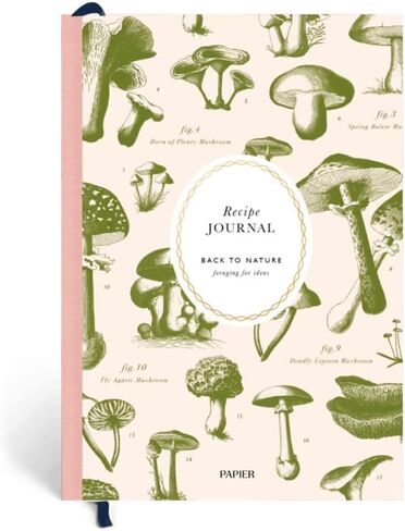 مجلة وصفة الفطر الورقي - غلاف مقوى | مساحة فارغة - خطة الإفطار والغداء والعشاء والحلوى | هدية عشاق الطعام | اكتب وصفاتك الخاصة، ولاحظ المكونات، والنصائح | يتضمن مخطط الحجم ودرجة الحرارة in Kuwait