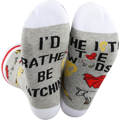 G2TUP Drama Musical Theatre Socks Musical Fans Gift I'd Rather Be Watching The Musical Socks in Saudi Arabia