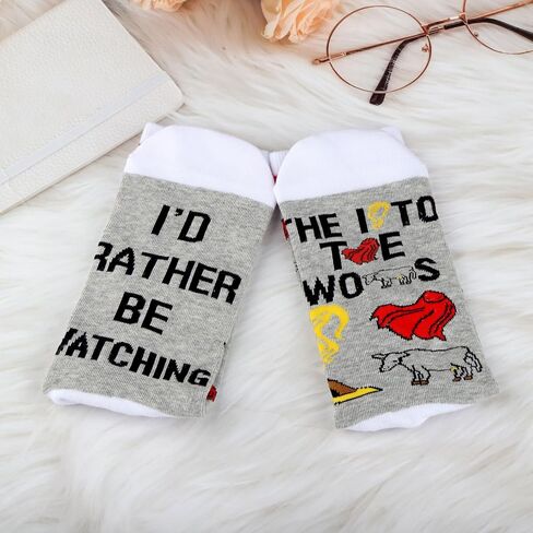 G2TUP Drama Musical Theatre Socks Musical Fans Gift I'd Rather Be Watching The Musical Socks in Saudi Arabia