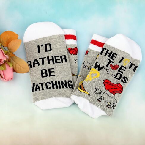 G2TUP Drama Musical Theatre Socks Musical Fans Gift I'd Rather Be Watching The Musical Socks in Saudi Arabia