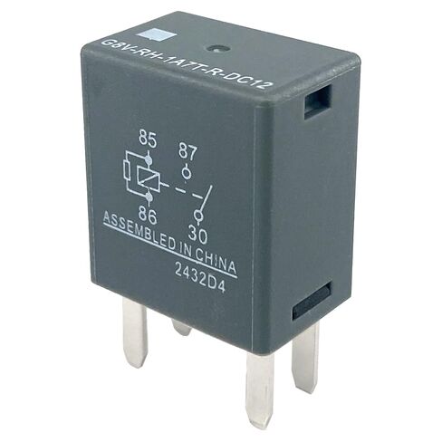 G8V-RH-1A7T-R-DC12 Relay (2-Pack) 12V 30A 4-Pin Automotive Relay, Compatible with Multi-Vehicle Electrical Systems for Fuel Pump, Starter, Wiper & AC Control in Kuwait