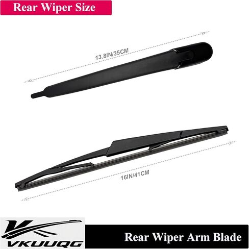 Rear Windshield Wiper Blade Arm Kit Replacement for Kia Sedona 2006-2014 | Fit Replaces OEM 988104D001 in Kuwait