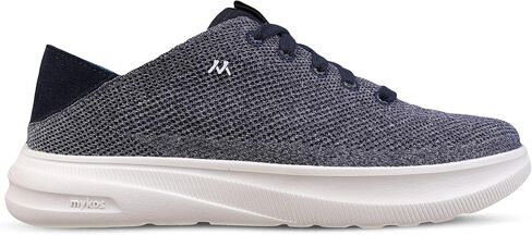 mykos Men's Wilson Knit Lace-Up Sneaker with Fold Down Heel - Lightweight, Breathable, Stylish for Walking, Travel and Everyday Wear in Saudi Arabia