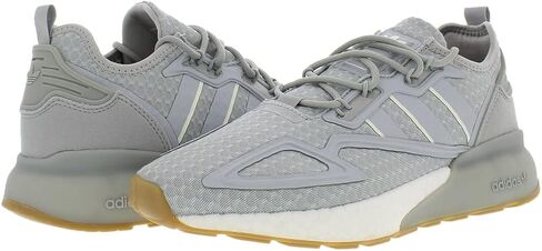حذاء رجالي من adidas Zx 2K Boost مقاس 9.5، اللون: رمادي/رمادي ثنائي الرمادي in Saudi Arabia