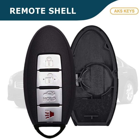 Replacement for Nissan Smart Prox. Key Shell 4 Buttons Fits for FCC ID KR55WK48903 Compatible with 2007-2012 - Altima and 2008-2014 - Maxima. Shell only, Electronic Board not Included (1) in Saudi Arabia