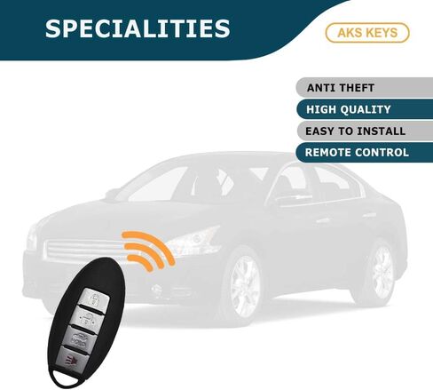 Replacement for Nissan Smart Prox. Key Shell 4 Buttons Fits for FCC ID KR55WK48903 Compatible with 2007-2012 - Altima and 2008-2014 - Maxima. Shell only, Electronic Board not Included (1) in Saudi Arabia