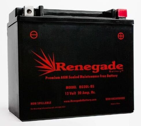 بطارية مائية شخصية؛ RG20L-BS 400+CCA؛ لياماها (2021, 2022, 2023) GP1800R HO / GP1800R SVHO / VX1800 / EX1050 EX Waverunner in Kuwait