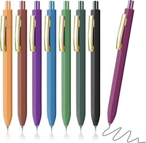 أقلام جل حبر أسود رفيعة النقطة 0.7 مم، أقلام لطيفة قابلة للسحب لكتابة اللوازم المكتبية المدرسية بسلاسة in Kuwait