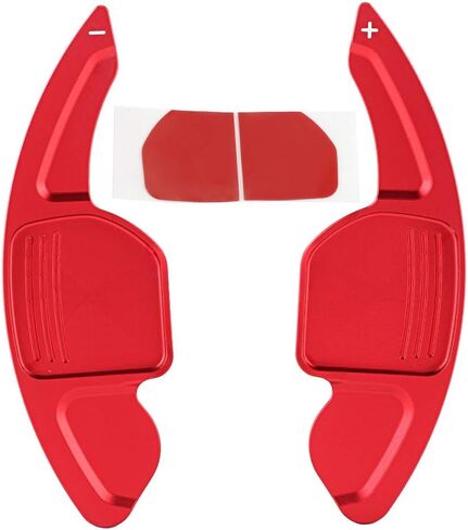 KIMISS 2pcs Aluminum Alloy Car Steering Wheel Shift Paddle Blade Shifter Extension for A3/A4L 2013-2016, for A5 2012-2016, etc Bright Red Color Accessories in Kuwait