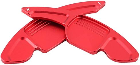 KIMISS 2pcs Aluminum Alloy Car Steering Wheel Shift Paddle Blade Shifter Extension for A3/A4L 2013-2016, for A5 2012-2016, etc Bright Red Color Accessories in Kuwait