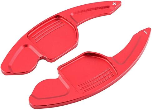KIMISS 2pcs Aluminum Alloy Car Steering Wheel Shift Paddle Blade Shifter Extension for A3/A4L 2013-2016, for A5 2012-2016, etc Bright Red Color Accessories in Kuwait