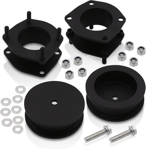 AJP Distributors Upgrade 3" Front 2" Rear Suspension Off-Roading Complete Leveling Lift Kit Block Spacers Black Compatible/Replacement For Commander XK 2006 2007 2008 2009 2010 06 07 08 09 10 in Saudi Arabia