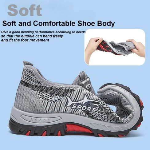 Jar-V Cooling Comfort Sneaker, Slip-on Breathable Mesh Soft-Soled Men's Orthopedic Shoes,Summer Casual Walking Shoes in Saudi Arabia