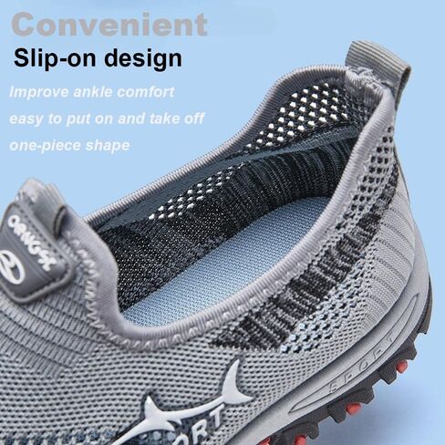 Jar-V Cooling Comfort Sneaker, Slip-on Breathable Mesh Soft-Soled Men's Orthopedic Shoes,Summer Casual Walking Shoes in Saudi Arabia