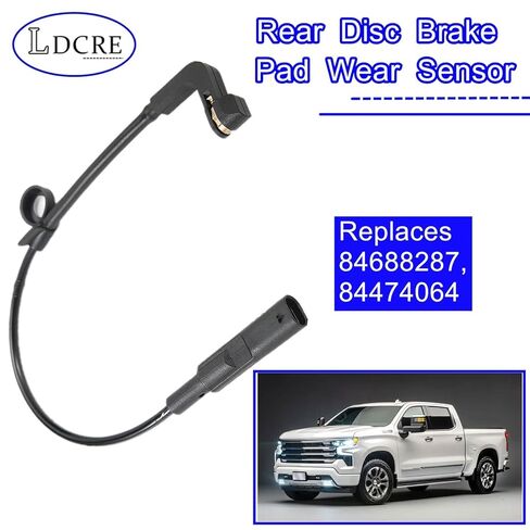 Rear Disc Brake Pad Wear Sensor - Replaces 84688287, 84474064 - Compatible with Cadillac Escalade, Chevrolet Silverado 1500, Suburban, Tahoe, GMC Sierra 1500, Yukon in Saudi Arabia