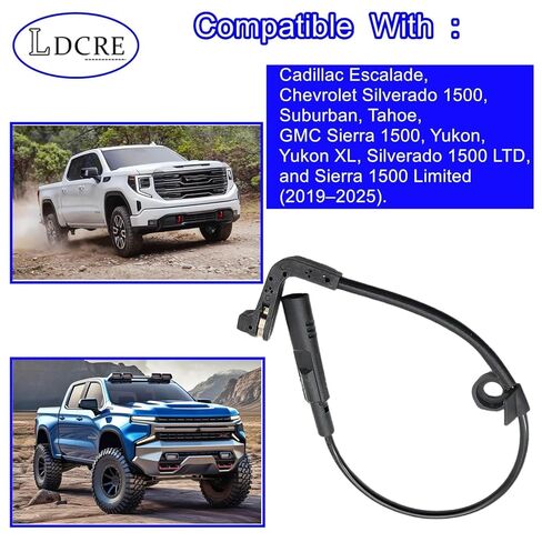 Rear Disc Brake Pad Wear Sensor - Replaces 84688287, 84474064 - Compatible with Cadillac Escalade, Chevrolet Silverado 1500, Suburban, Tahoe, GMC Sierra 1500, Yukon in Saudi Arabia