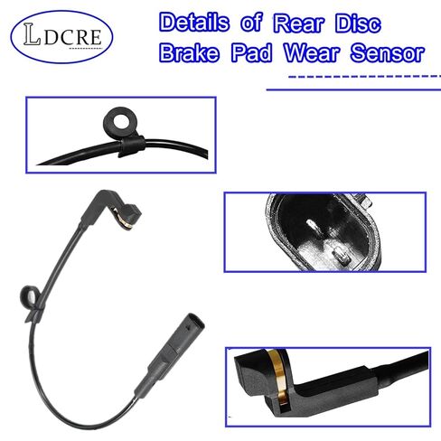Rear Disc Brake Pad Wear Sensor - Replaces 84688287, 84474064 - Compatible with Cadillac Escalade, Chevrolet Silverado 1500, Suburban, Tahoe, GMC Sierra 1500, Yukon in Saudi Arabia