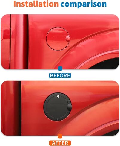 JeCar Matte Black Locking Gas Cap Exterior Cover for Ford F150 2015-2020 in Saudi Arabia