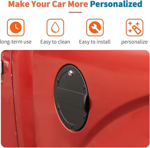 JeCar Matte Black Locking Gas Cap Exterior Cover for Ford F150 2015-2020 in Saudi Arabia
