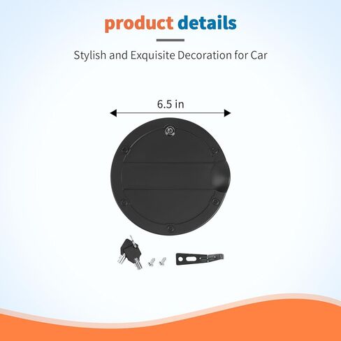 JeCar Matte Black Locking Gas Cap Exterior Cover for Ford F150 2015-2020 in Saudi Arabia
