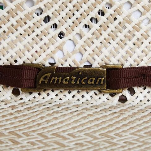 Co 5050 Sand Patchwork 4 1/4in Brim Open Crown Straw Cowboy Hat Natural 73/8 in Kuwait