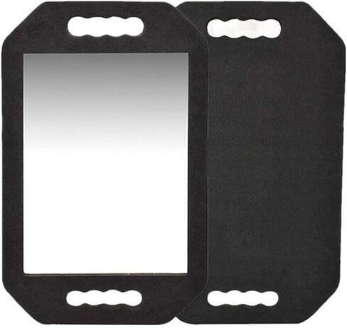 Handle Mirror – Large Hand held Mirror with Comb Set,Barber Mirrors Handheld,Salon Hand Mirrors - Barbershop Hair Salon Equipment Hairstylist and Barber Accessories in Kuwait