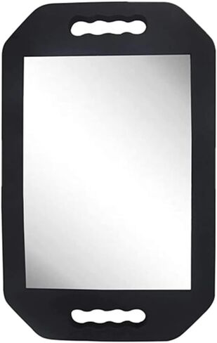 Handle Mirror – Large Hand held Mirror with Comb Set,Barber Mirrors Handheld,Salon Hand Mirrors - Barbershop Hair Salon Equipment Hairstylist and Barber Accessories in Kuwait