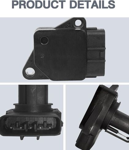 مستشعر تدفق الهواء الشامل MAF 22204-22010 متوافق مع تويوتا ولكزس - يناسب كورولا، ماتريكس، كامري، RAV4، هايلاندر، أفالون، سكيون، ES300، RX300 - يستبدل OE 22204-0D030 22204-07010 in Kuwait