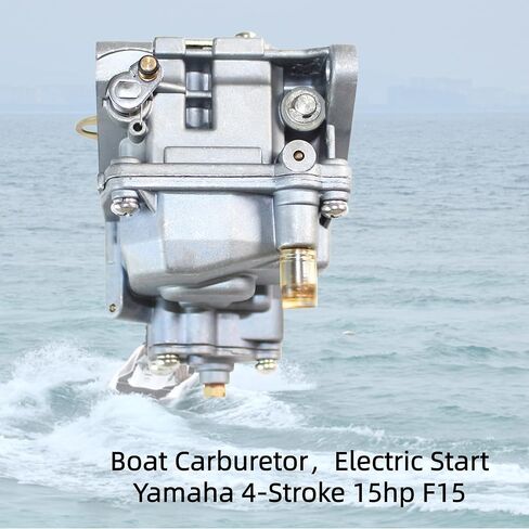 Boat Carburetor Assy Fit for Yamaha 4-Stroke 15hp F15 Outboard Motor Replaces 66M-14301-12-00 66M-14301-10 66M-14301-11, Electric Start in Kuwait