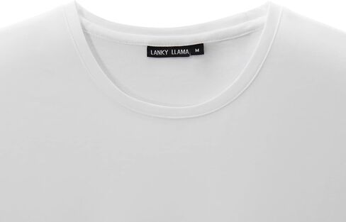 تي شيرت Lanky Llama (جديد) كرافتسمان برقبة دائرية | مناسب للرجال النحيفين والطويلين | مزيج من القطن/البوليستر الممشط 65/35 in Kuwait