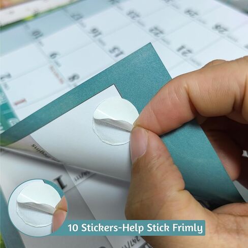 Wall Calendar 2024-2026 – Sep. 2024 - Feb. 2026, 18 Monthly Calendar 2024-2026, 11 x 8.5 In, 2025 Calendar 18 Months, 2025 Wall Calendar with Ruled Blocks, Thicker Paper, Holidays, To-do List ＆ Notes in Kuwait