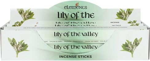 Pacific Giftware Lily of The Valley Fragrance Elements Incense Sticks Display/Bulk Box Set - 6 Packs of 20 Sticks - 120 Total in Saudi Arabia