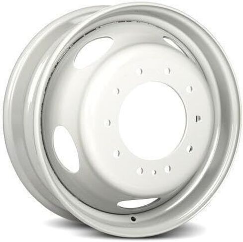 لـ 2005-2025 Ford F-550 19.5 بوصة حافة فولاذية بيضاء مطلية بالمسحوق - استبدال مباشر من OEM - عجلة شاحنة جاهزة للطريق in Saudi Arabia